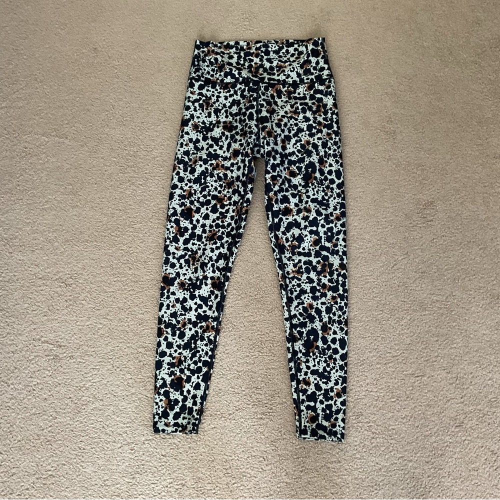 SAGE Collective Leggings Inkspot Abstract Animal Print High Rise M
